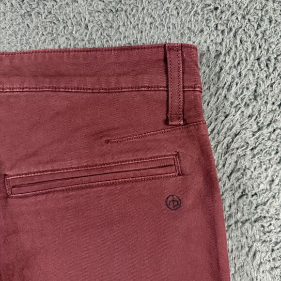 Rag & Bone Pants Mens 30x30 Red Slim Fit Stretch Chinos Preppy Casual - Picture 9 of 15